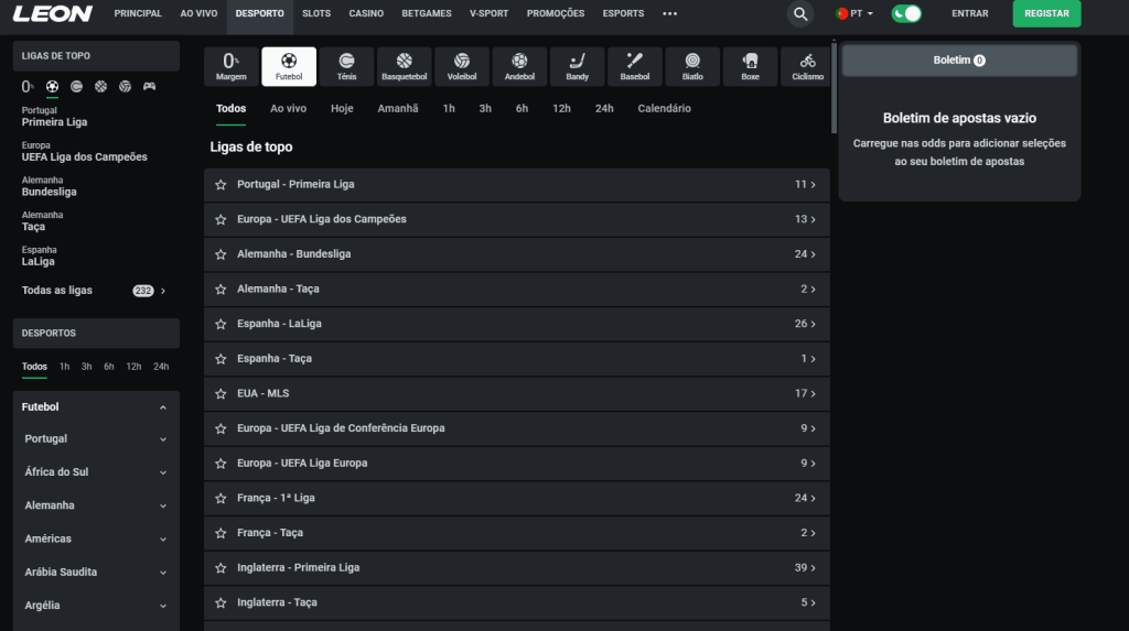 Futebol Apostas Online